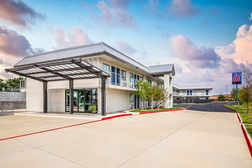 Renovated hotel exterior