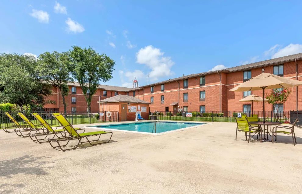 Hotel pool deck